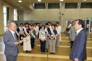 雲南地区保護司会三木弘道会長が法務大臣メッセージを伝達しました