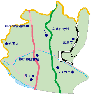 加茂町観光マップ