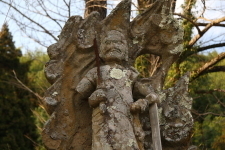 円通寺の銅像の写真