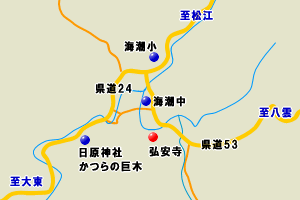 弘安寺　地図