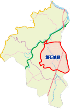飯石地区の位置地図