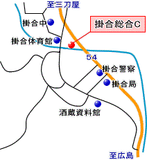 掛合総合センターの地図