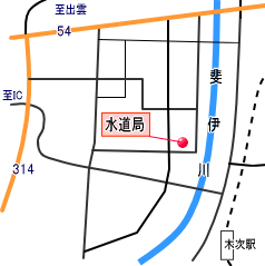 水道局の地図