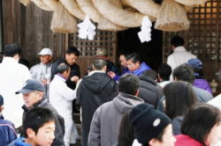 完走後、狭長神社へ参拝