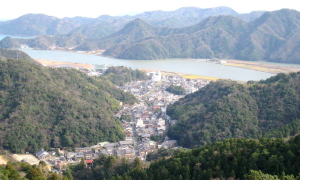 大師山山頂から望む城崎のまち