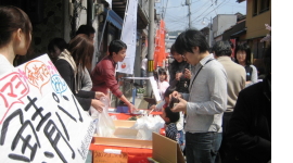 桜祭りでの鯖パンの開発と販売