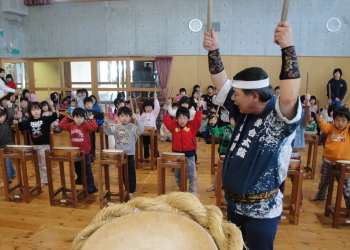 太鼓交流会の様子