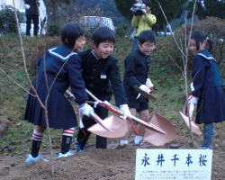 永井千本桜2世の植樹式