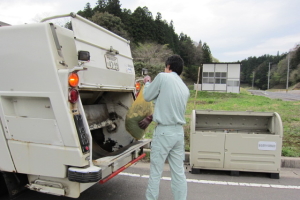 ごみ収集の様子