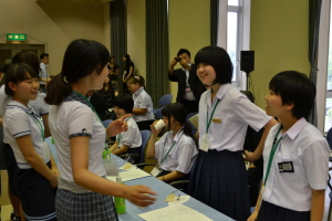 雲南市役所議場での訪問式にて