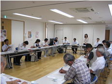 9/月28日 昨年度と今年度のモデル地区意見交換会の様子