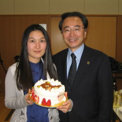 国際交流員キョンランさんの送別会において（3月2日）