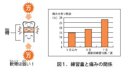 練習量と痛みの関係