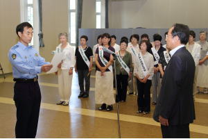 雲南警察署　三原亮二副署長が青少年非行防止・被害防止メッセージを伝達しました