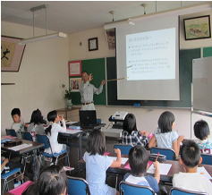 木次小学校での総合学習の様子