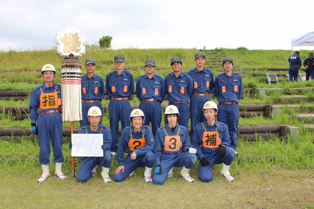 小型ポンプの部優勝　加茂南分団第2部