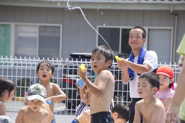 水遊び
