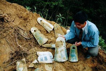 加茂岩倉遺跡から出土した銅鐸