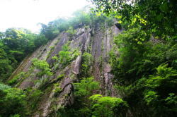 迫力の屏風岩