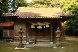 佐世神社の正面から見た写真