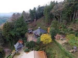 禅定寺 東方からの全景