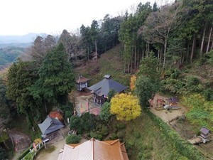 禅定寺　東方からの全景