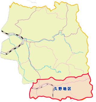 久野地区の位置地図