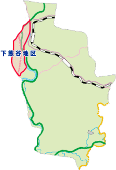 下熊谷地区の位置地図