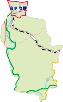 斐伊地区の位置地図