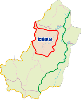 地域自主組織松笠振興協議会エリアマップ